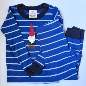 Hanna Andersson Blue Striped Pajamas, kids size 4